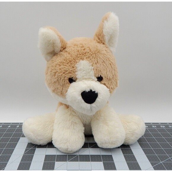 Spark Create Imagine Corgi Puppy Plush Dog 10 Inch Stuffed Animal White Tan - Picture 1 of 10